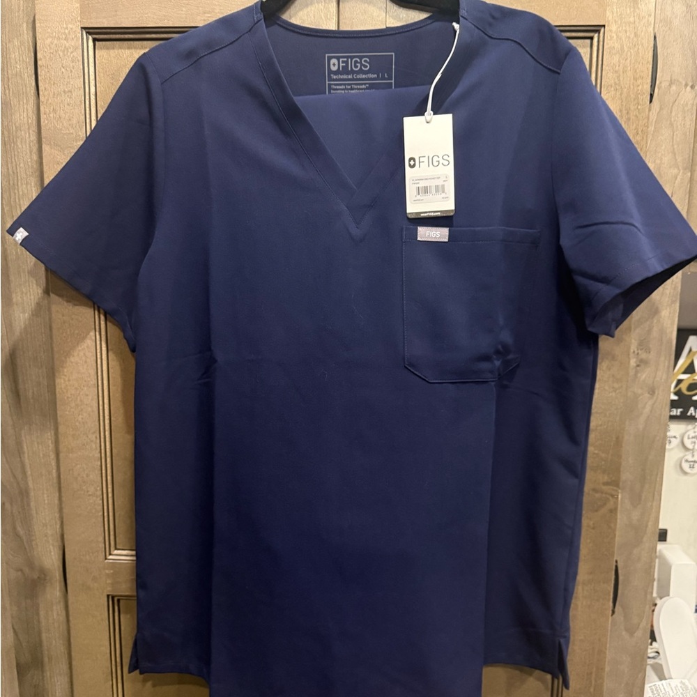 Figs Women’s navy blue scrub set size Large L NWT